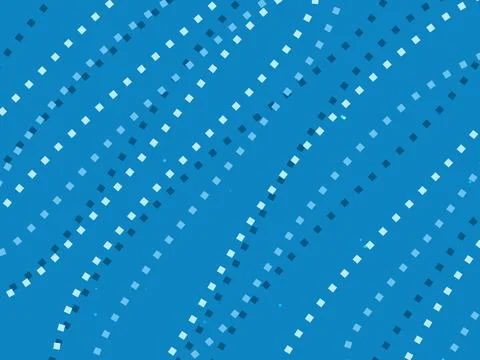 Small Diamond Rows on Bright Blue Background Stock Illustration