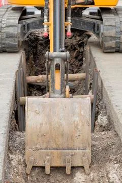 Small digger Stock Photos