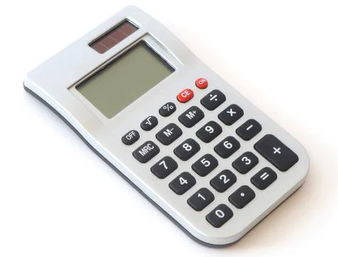 Small digital calculator Stock Photos