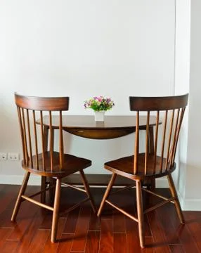 Small dining table Stock Photos