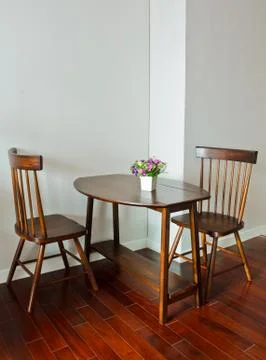 Small dining table Foto stock