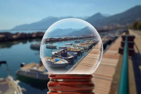 Small dock in Italy Stock Photos