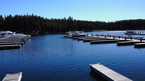 A small dock in the Yellowstone park 库存影片 90217024