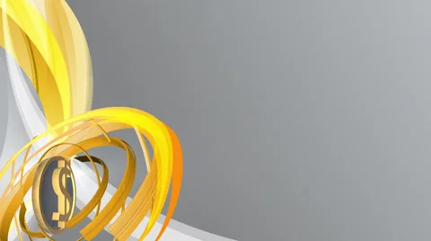 Small Dollar with gold stripes, loop Vídeo Stock 37463023