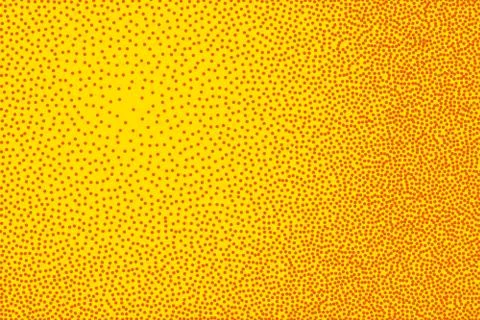 Small dots in abstract style on yellow background. Dot texture pattern. Abstract Illustrazione stock