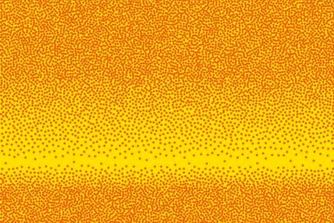 Small dots in abstract style on yellow background. Dot texture pattern. Abstract Illustrazione stock