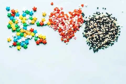 Small dragee lollipops Stock Photos