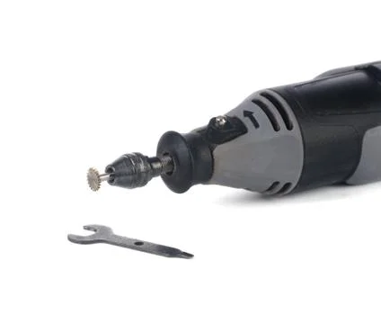 Small drill with blade Foto stock