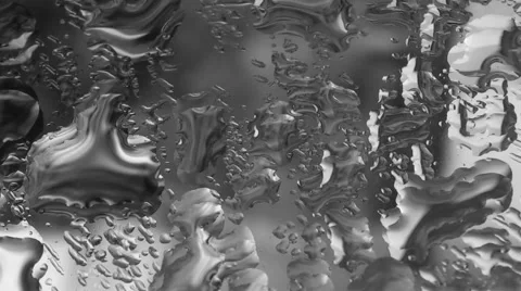 Small drops of water falling on the glass. Video stock 1240149