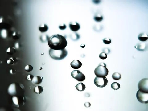 Small drops of water Stock Photos