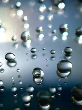 Small drops of water Stock Photos