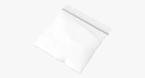 Small Drug Baggie Cocaine (Heroin) 01 3D Model