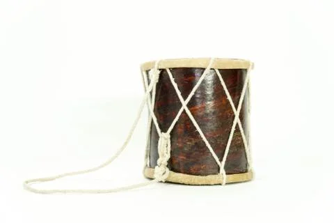 A small drum, a side drum, a snare drum 스톡 사진