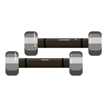Small dumbell icon cartoon vector. Fitness gym Stock Illustration