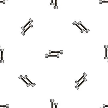 Small dumbell pattern seamless vector Stock Illustration
