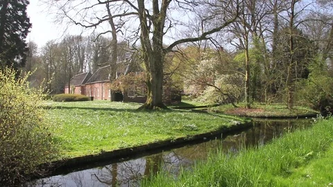 Small Dutch castle Stock Footage 74707000