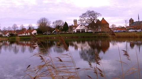 Small dutch town Sluis. Stock-Footage 34331929