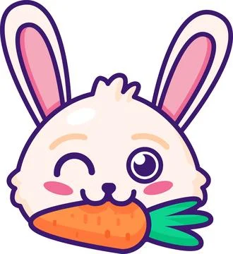 Small Eared Hare Rabbit Outline Isolated Icon Stock Illustration