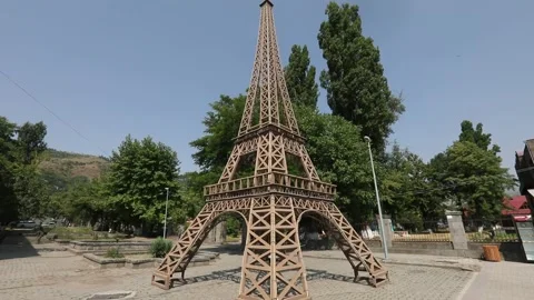 Small Eiffel tower  1 Stock Footage 333144412