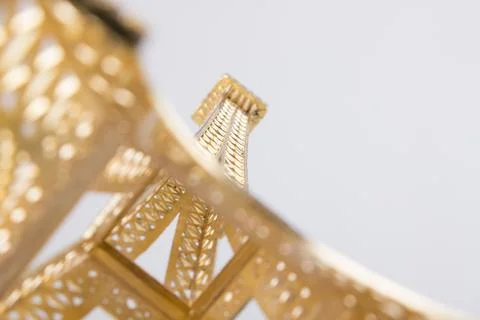 Small Eiffel tower seen from its bottom Stock Photos