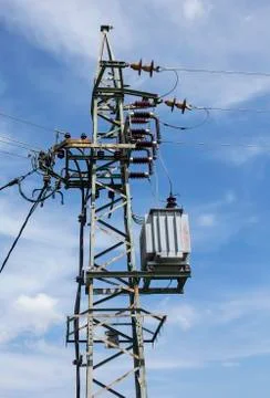 Small electric tower Foto stock