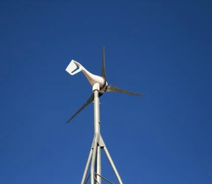 Small electric windmill Stock Photos