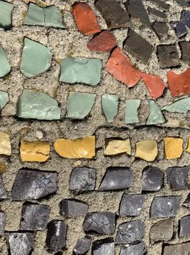 Small element of mosaic Stock Photos