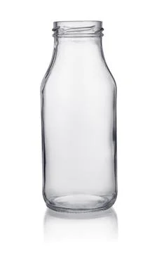 Small empty glass bottle Stock Photos