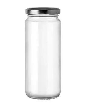 Small empty glass bottle Stock Photos