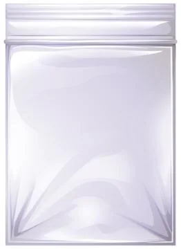 Small empty plastic bag Illustrazione stock