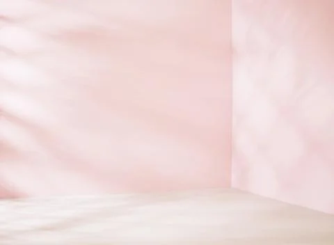 Small empty room in pink tone Stock-Fotos