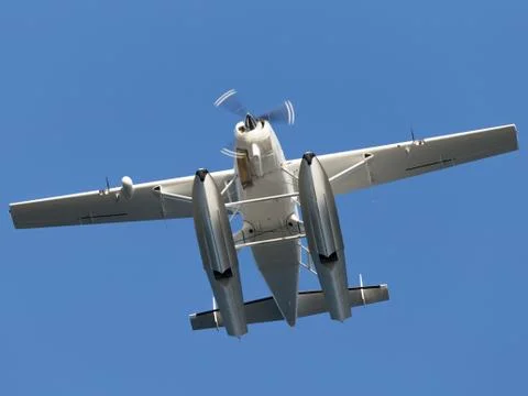 Small-engine floatplane Stock Photos