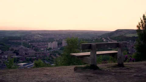 Small English Town at Sunset Stock Footage 231534549