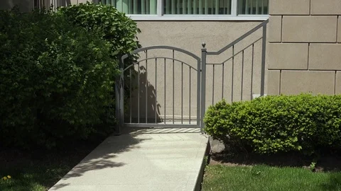 Small Entrance gate Stock Footage 75814118