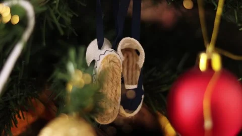 Small espadrilles Stock Footage 257934032