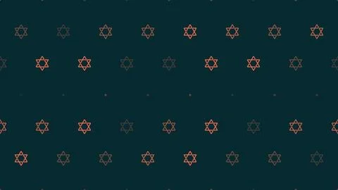 Small, evenly spaced angular emblems form a subtle ornamental repeat across.. Illustrazione stock