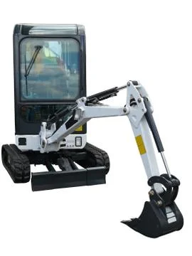 Small excavator Stock Photos
