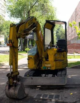 Small excavator Stock Photos