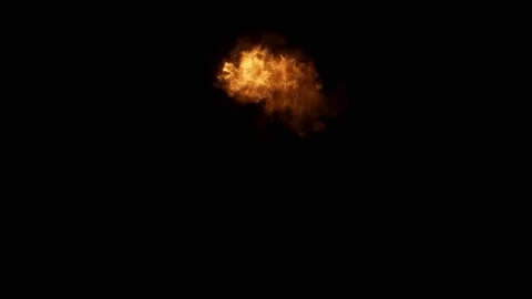 Small explosion with alpha without obvious smoke, suitable for war or disaster Stock Footage 142647214
