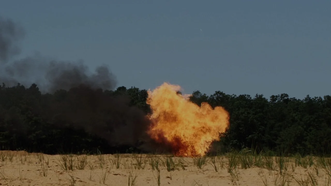 Small Explosion In Forest | Stock Video | Pond5