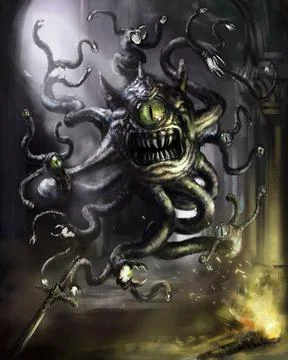 Small eye monster Stock Illustration