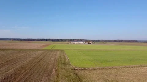 Small farm near the field Stock Footage 172057308