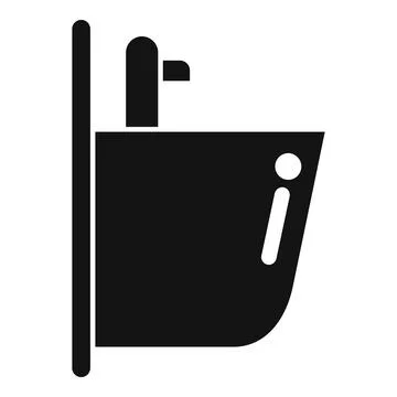 Small faucet icon simple vector. Pipe sewer Stock Illustration