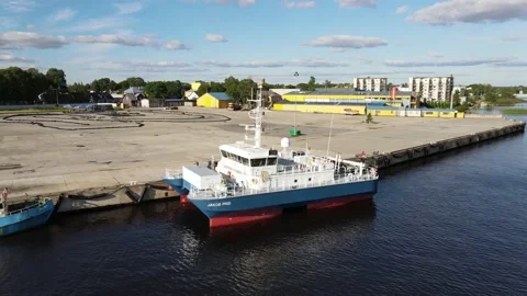 Small ferry in the river 動画素材 138560877
