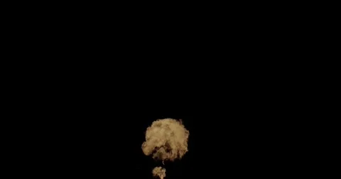 Small Fire Explosion VFX Overlay Against Black 库存影片 334097194