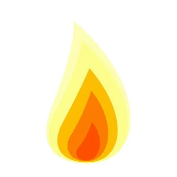 Small Fire Flame Icon Stock Illustration