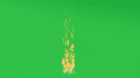 Small Fire Flame Sparks Rising on Green Screen Loop Видео 339818192
