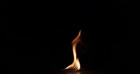 A Small Fire Stock Footage 161310495