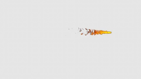 Small Fireball Flame With Alpha Channel Video stock 339302255