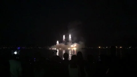 Small fireworks Stock Footage 93162177